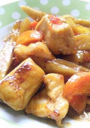 ◎鶏肉とごぼうの煮物 塩糀でやわらか〜。-レシピのメイン写真