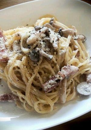 きのことベーコンのクリームパスタ-レシピのメイン写真