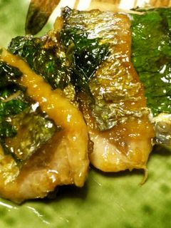 大葉で巻いて♪秋刀魚の蒲焼-レシピのメイン写真