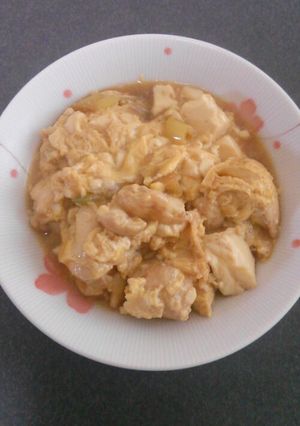 鶏肉と豆腐の卵とじ-レシピのメイン写真