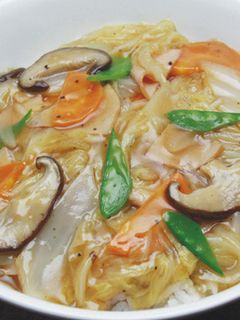白菜の中華風あんかけ丼-レシピのメイン写真