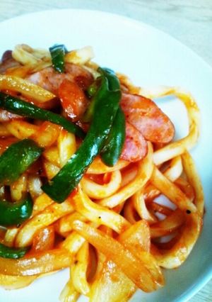うどんナポリタン—ケチャップうどん-レシピのメイン写真