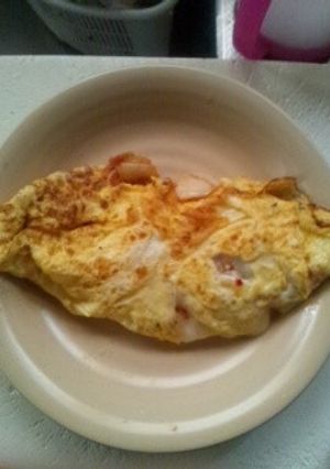 ピリ辛とろーり☆キムチーズオムレツ-レシピのメイン写真