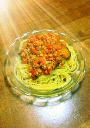 茄子のミートソース(≧艸≦)y-レシピのメイン写真