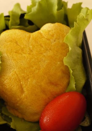 ハートのオムライス♡お弁当に♡-レシピのメイン写真