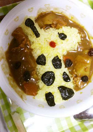 子供が喜ぶ簡単デコカレー☆きりん-レシピのメイン写真