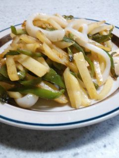 いかとピーマンのバター炒め-レシピのメイン写真