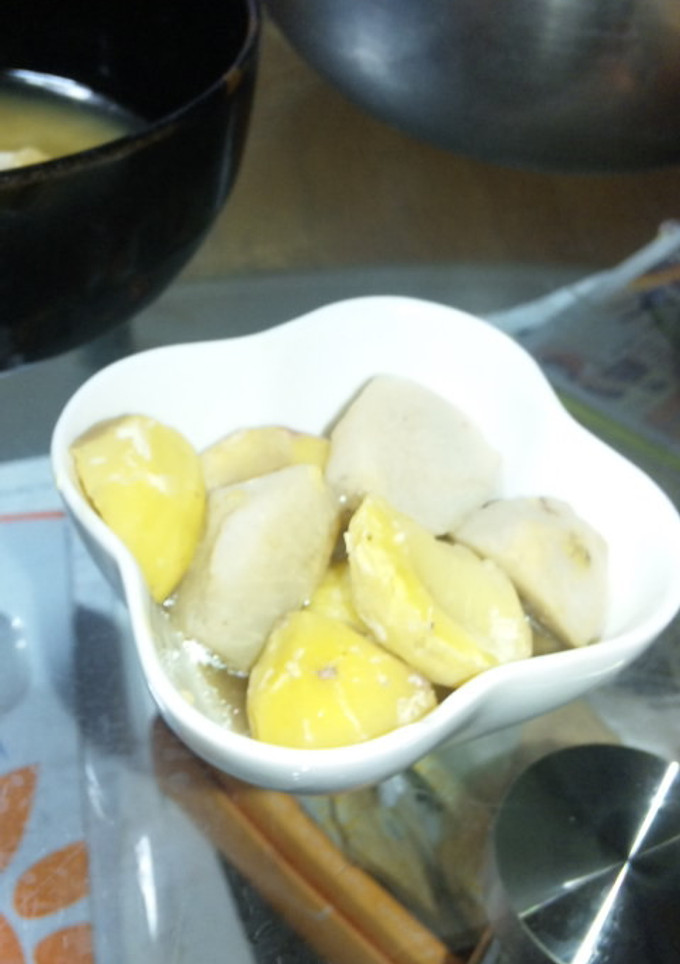 （減塩メニュー）栗と里芋と鶏肉の煮物-レシピのメイン写真