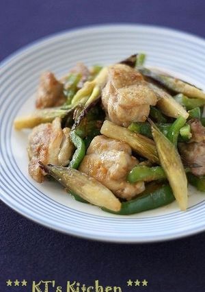 鶏肉とミョウガの味噌炒め-レシピのメイン写真