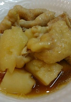 鶏皮とじゃがいも煮-レシピのメイン写真