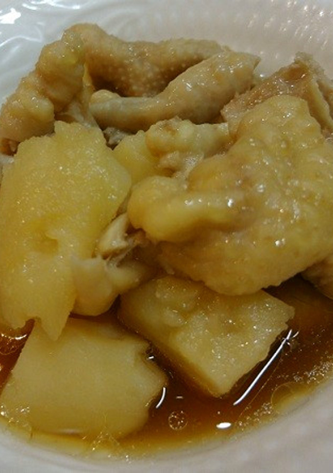 鶏皮とじゃがいも煮-レシピのメイン写真