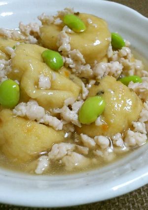 ふわふわ＊がんもどきのそぼろあんかけ-レシピのメイン写真