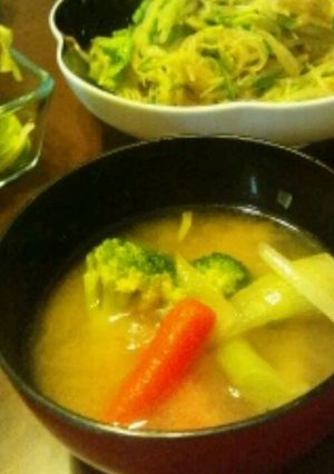 洋風野菜のまろやかバター味噌汁-レシピのメイン写真