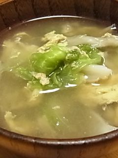 鶏白だしのまいたけとレタスのスープ-レシピのメイン写真