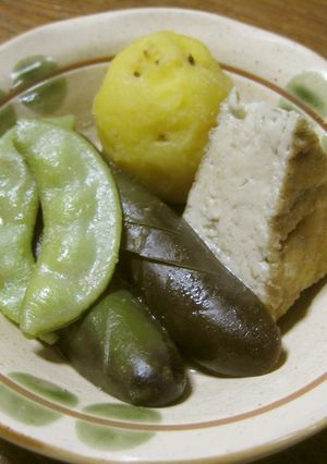 香りがいいね♪千石豆と茄子の煮物-レシピのメイン写真