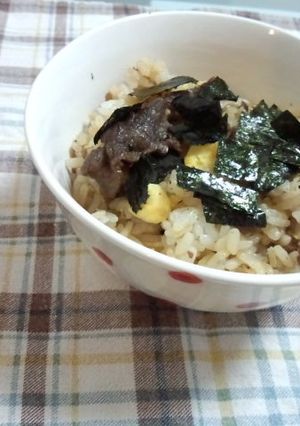 ☆牛肉とシメジの混ぜごはん☆-レシピのメイン写真