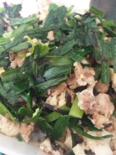 低糖質6.3g!塩こぶ炒りニラ豆腐-レシピのメイン写真