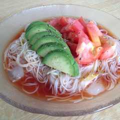 รูปของ トマトジュースde簡単素麺