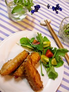 *鶏スペアリブ(手羽中)のオーブン焼き*-レシピのメイン写真
