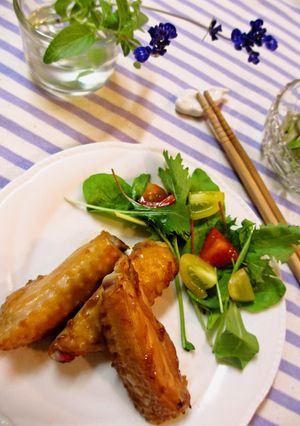 *鶏スペアリブ(手羽中)のオーブン焼き*-レシピのメイン写真