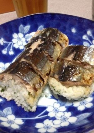 秋の味覚★焼きさんま寿司-レシピのメイン写真