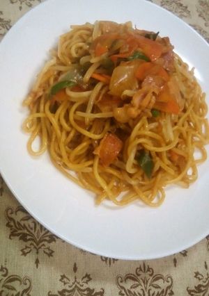 超簡単！ソース焼きそばをカレー味に！？-レシピのメイン写真