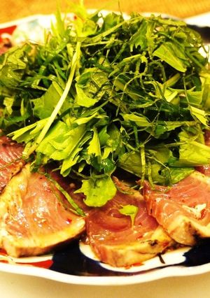 カツオの簡単カルパッチョ-レシピのメイン写真