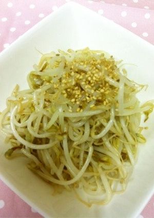 お弁当にも☆ササッともやし胡麻炒め-レシピのメイン写真