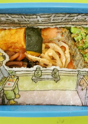 ケロヨン流幕の内キャラ弁当-レシピのメイン写真