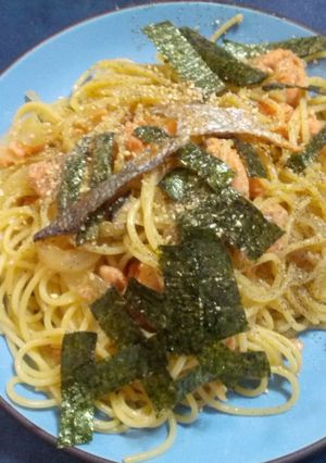 本格和風パスタ★鮭としめじの和風パスタ-レシピのメイン写真