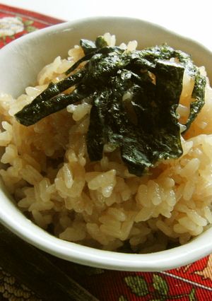 簡単炊き込み☆もっちもっち茶飯♪-レシピのメイン写真