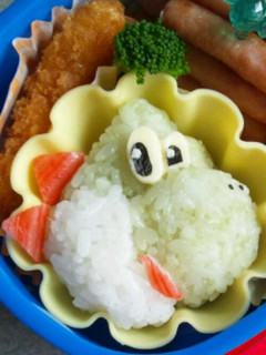 ヨッシー☆キャラ弁-レシピのメイン写真