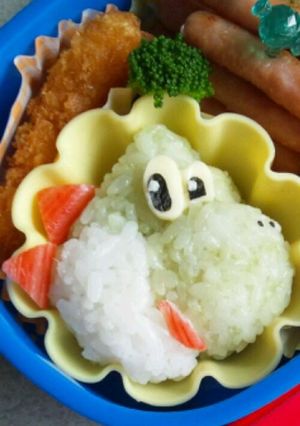 ヨッシー☆キャラ弁-レシピのメイン写真