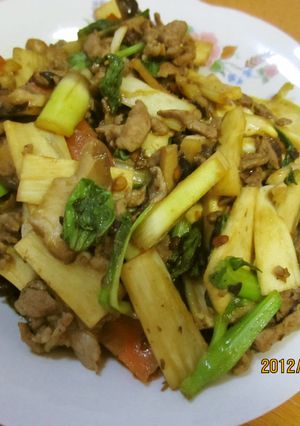 皎白(jiao3bai2)の炒め物-レシピのメイン写真