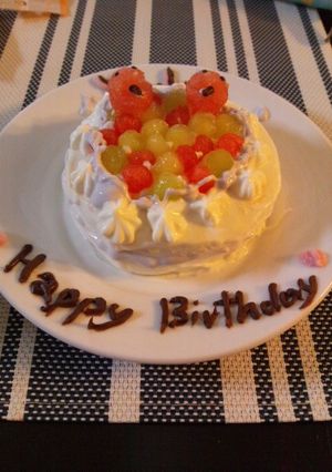 １歳児の誕生日ケーキ-レシピのメイン写真