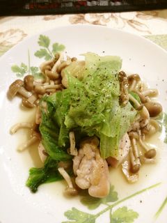 糖質オフ♪鳥ももレタス蒸し-レシピのメイン写真