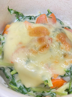水菜とにんじんのグラタン-レシピのメイン写真