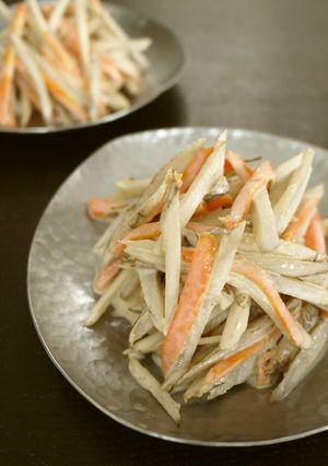 練りゴマで!　食物繊維豊富✧ごぼうサラダ-レシピのメイン写真