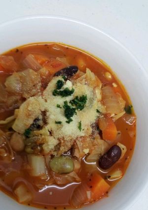 豆と野菜のトマトスープ-レシピのメイン写真