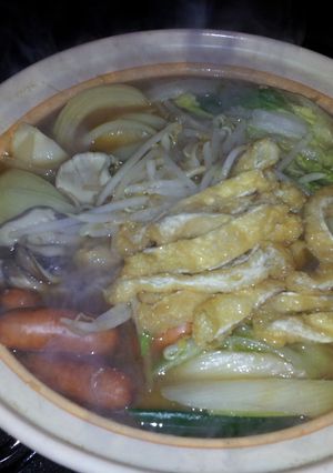 我が家の辛味噌鍋-レシピのメイン写真