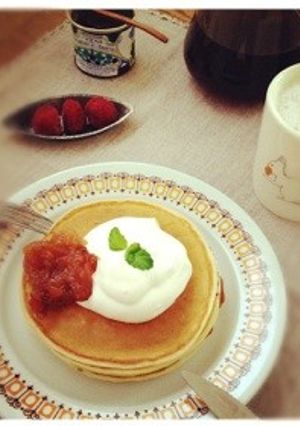 ヨーグルトパンケーキ-レシピのメイン写真