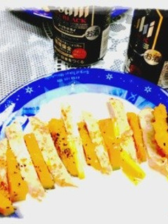 彩りかぼちゃと鶏チーズソテー-レシピのメイン写真
