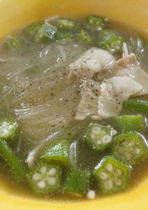 マロニーでヘルシー☆オクラのとろとろ麺-レシピのメイン写真