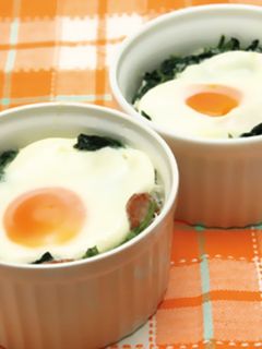 レンジでカンタン♪ほうれん草のココット-レシピのメイン写真