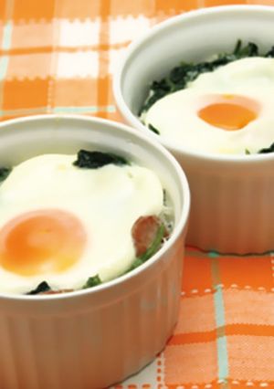 レンジでカンタン♪ほうれん草のココット-レシピのメイン写真
