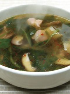 ほうれん草と豚肉のピリ辛スープ-レシピのメイン写真