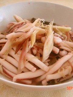 柔らかい!イカとみょうがの1分煮-レシピのメイン写真