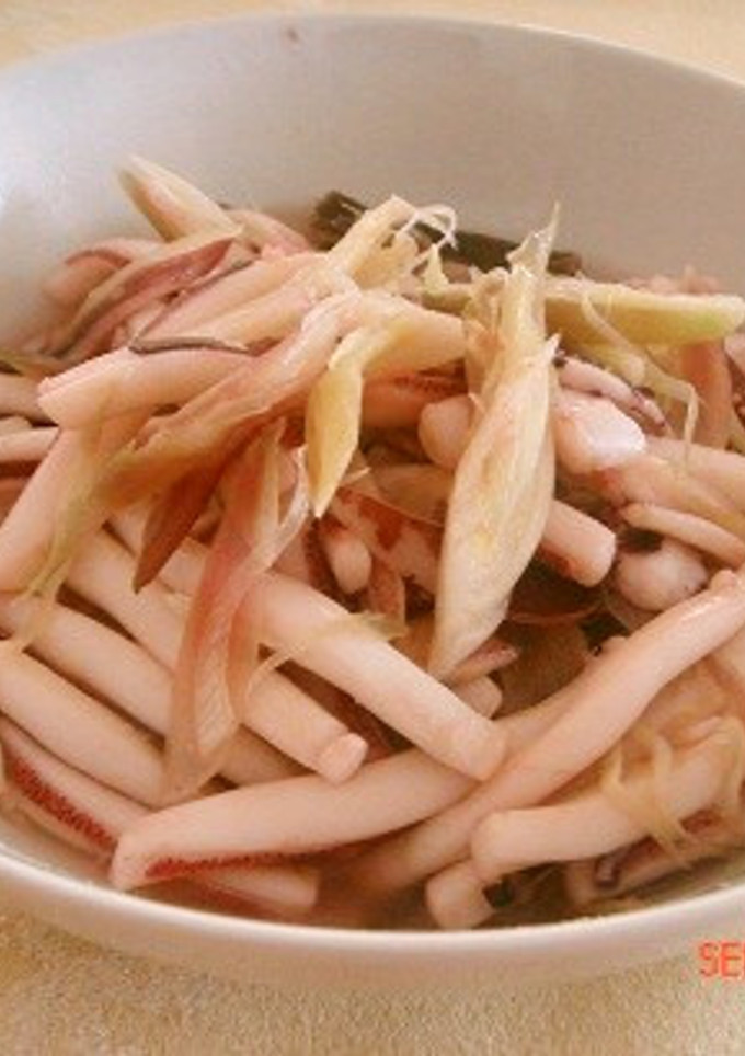 柔らかい!イカとみょうがの1分煮-レシピのメイン写真