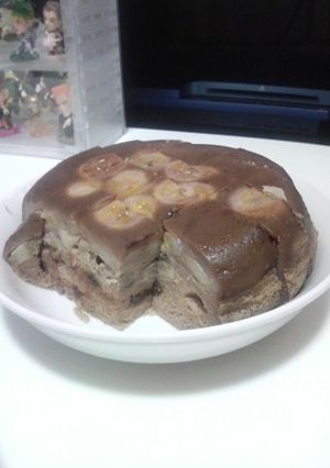 炊飯器ココアバナナケーキ-レシピのメイン写真