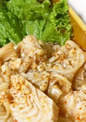 ■えのきと鶏のササミの韓国風和え物！-レシピのメイン写真